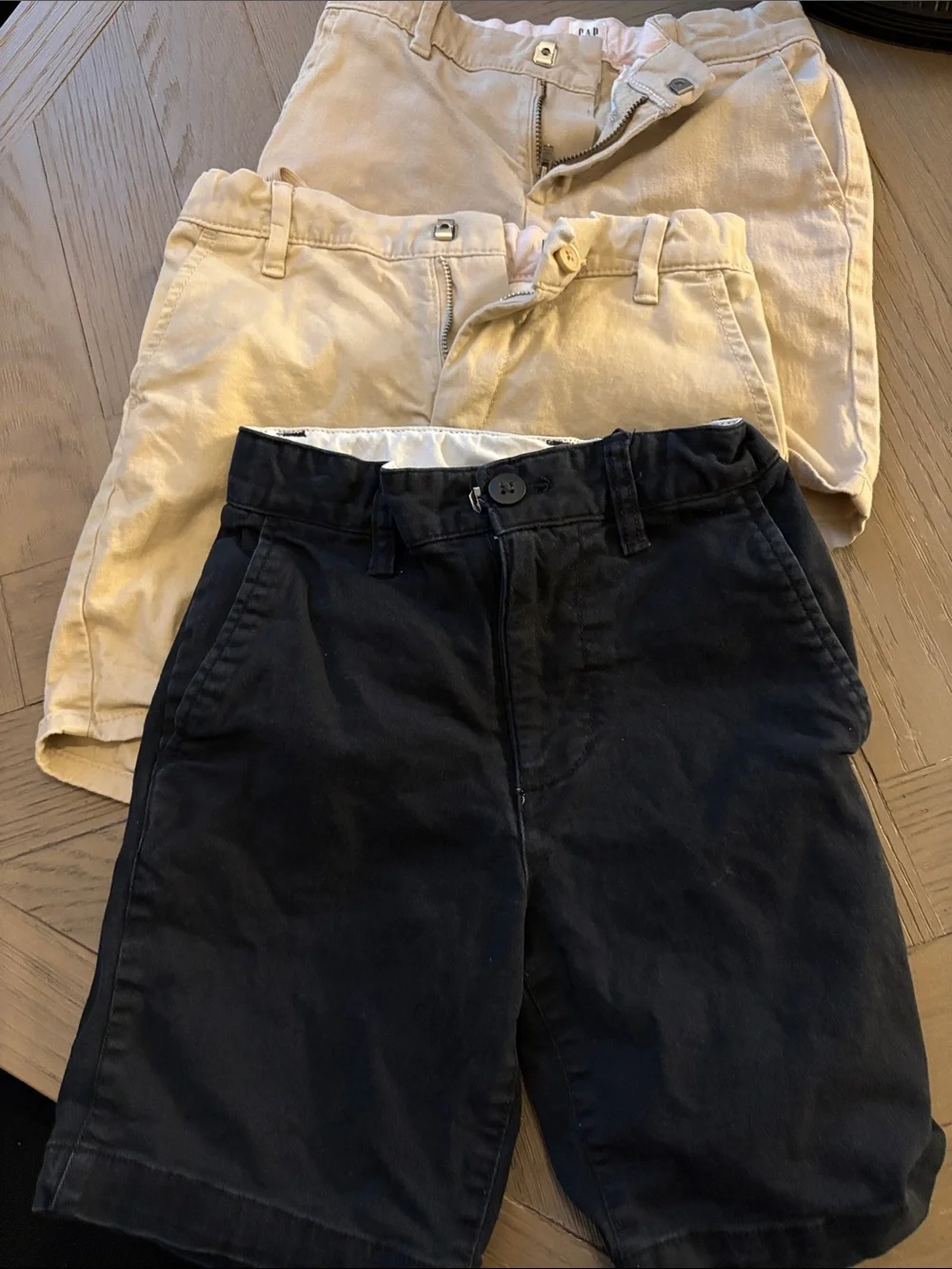 GAP Girls Uniform Lot Shorts - Black and Beige